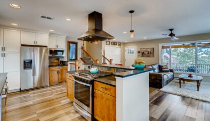 kitchen with island